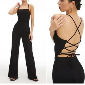 Good American Elegant Black Jumpsuit